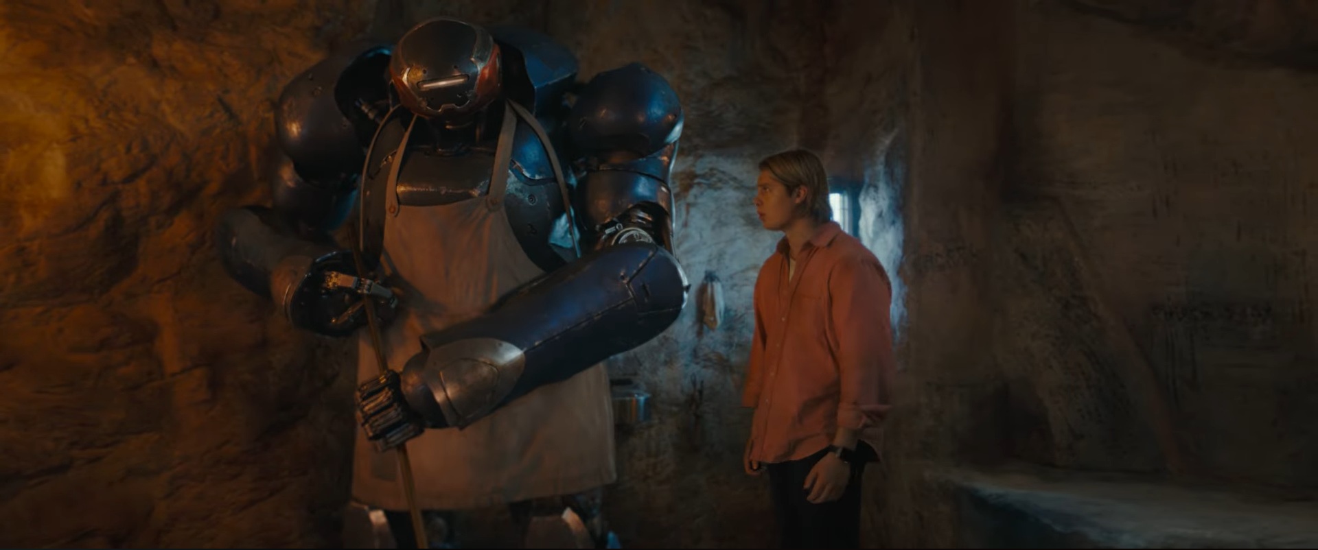 Adam talking to robot maid Class-4 Battel Bot