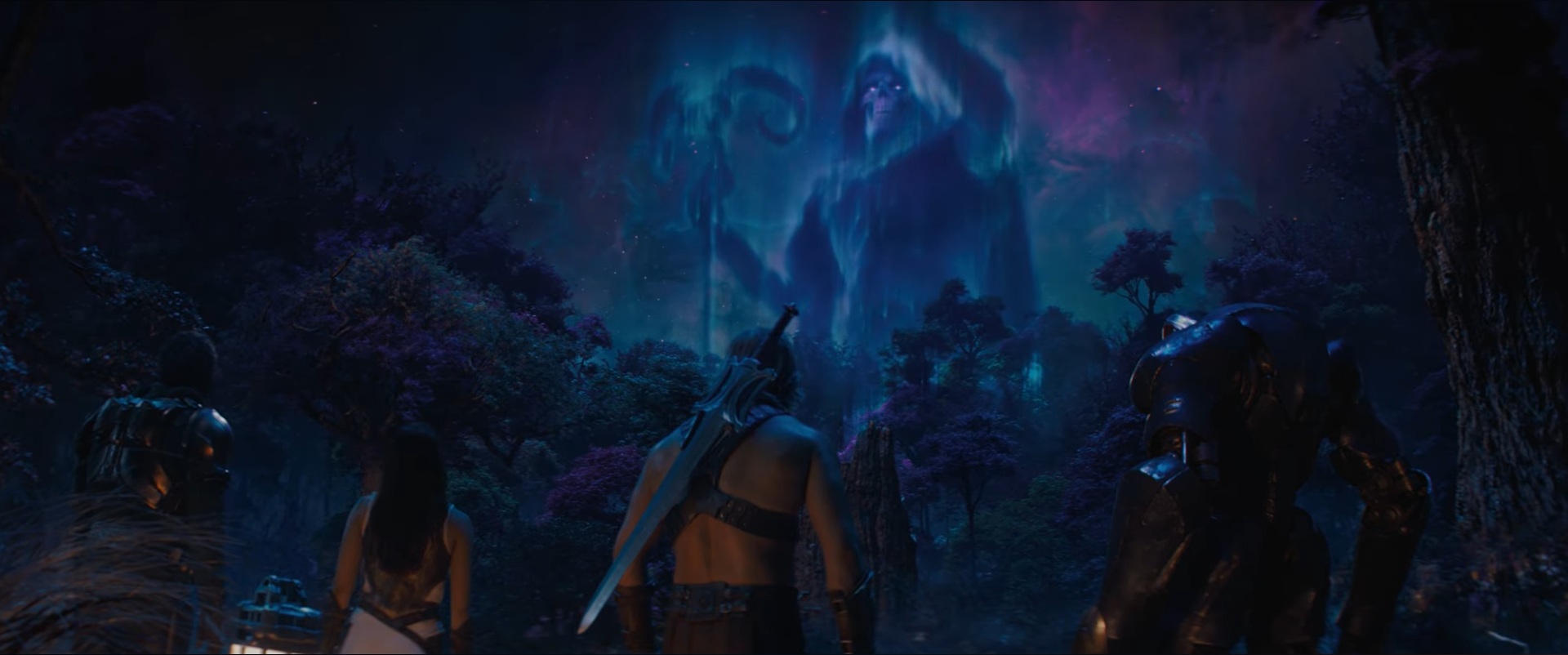 Skeletor (Jared Leto) giving his offer