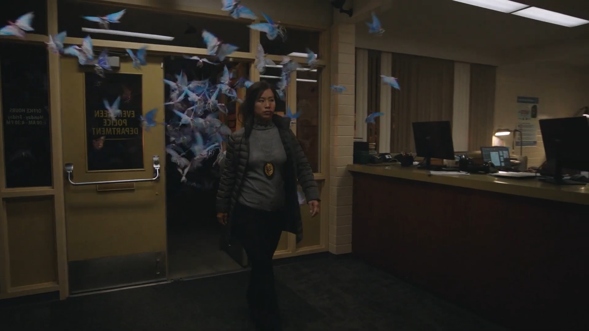 Aliens invade police station