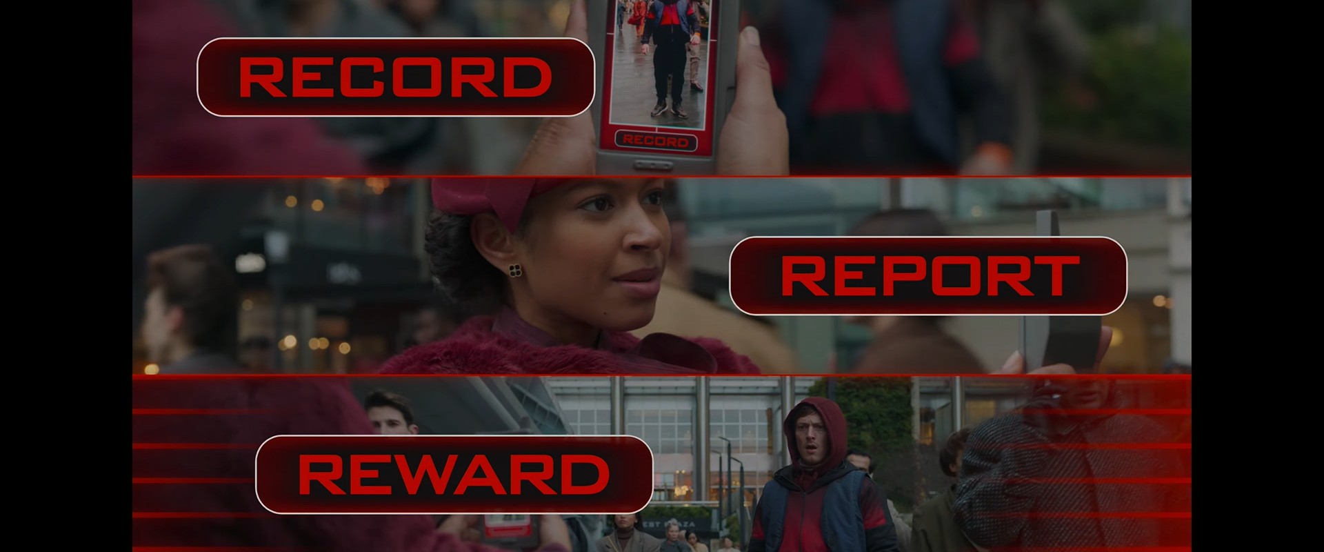 TV commercial says Record Report Reward